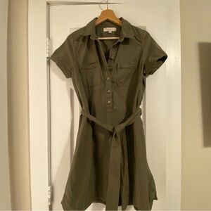 LOFT Green Casual Dress